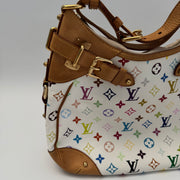 Louis Vuitton Greta White Multicolor Shoulder Bag