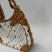 Louis Vuitton Greta White Multicolor Shoulder Bag