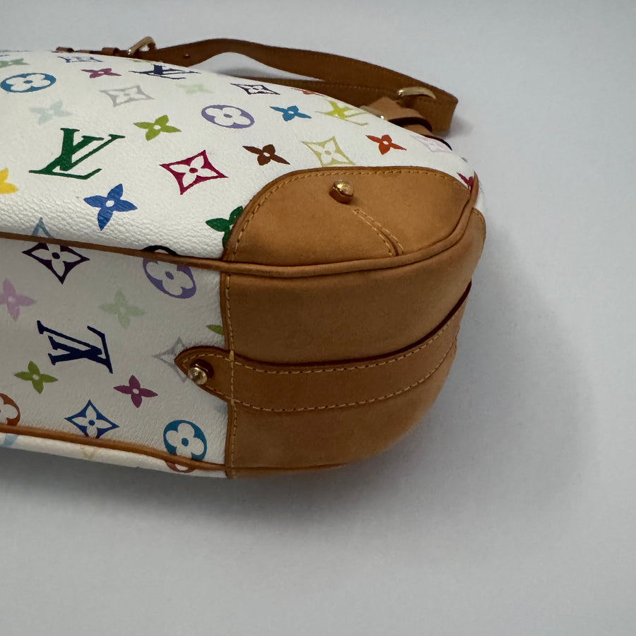 Louis Vuitton Greta White Multicolor Shoulder Bag