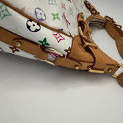Louis Vuitton Greta White Multicolor Shoulder Bag