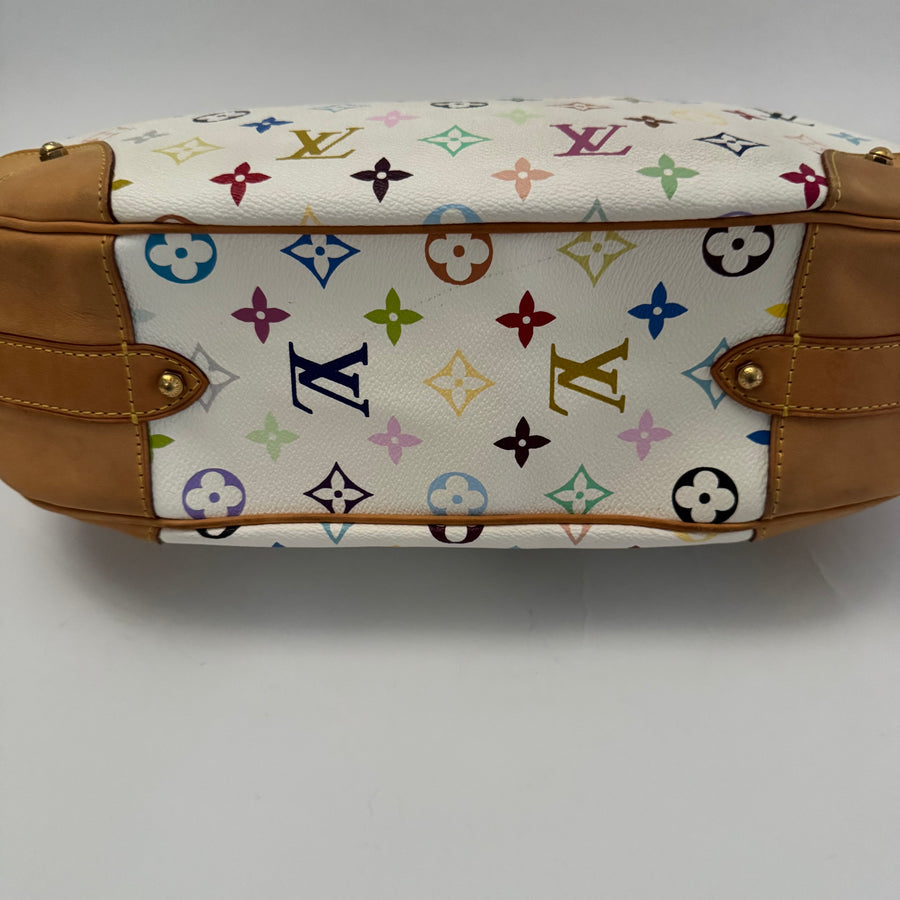 Louis Vuitton Greta White Multicolor Shoulder Bag