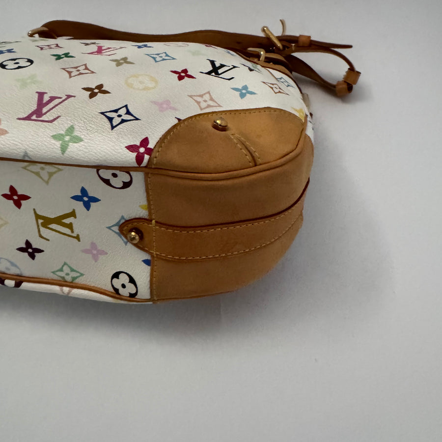 Louis Vuitton Greta White Multicolor Shoulder Bag