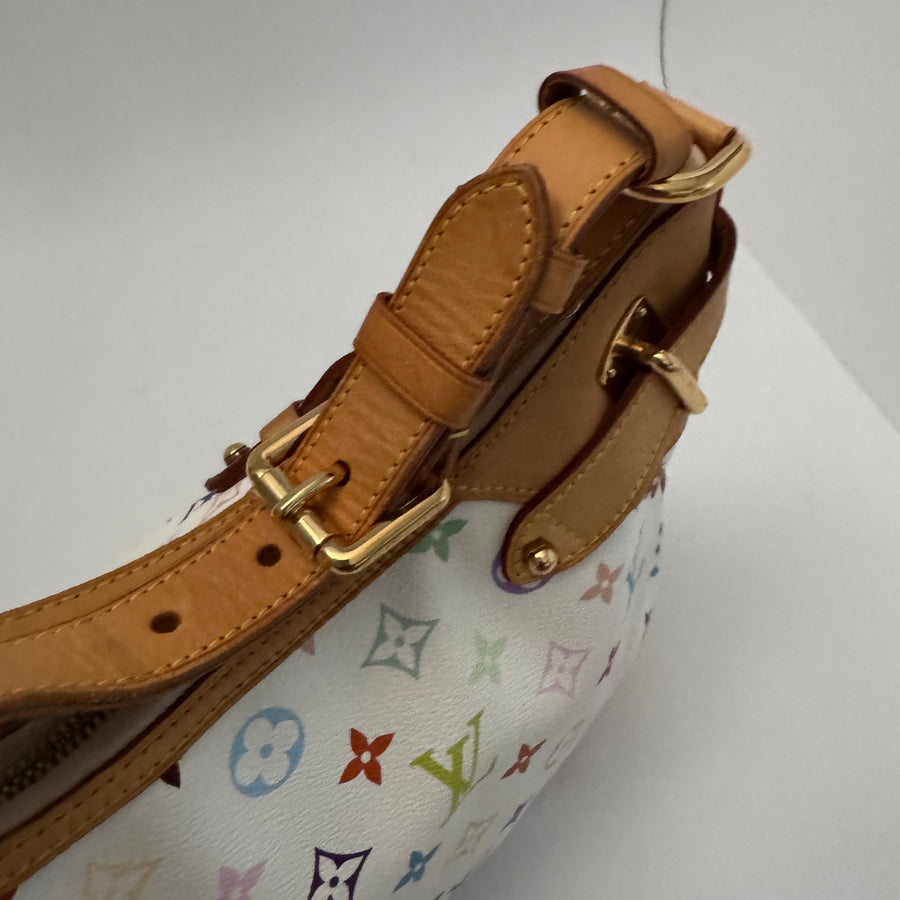 Louis Vuitton Greta White Multicolor Shoulder Bag