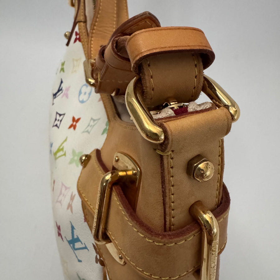 Louis Vuitton Greta White Multicolor Shoulder Bag