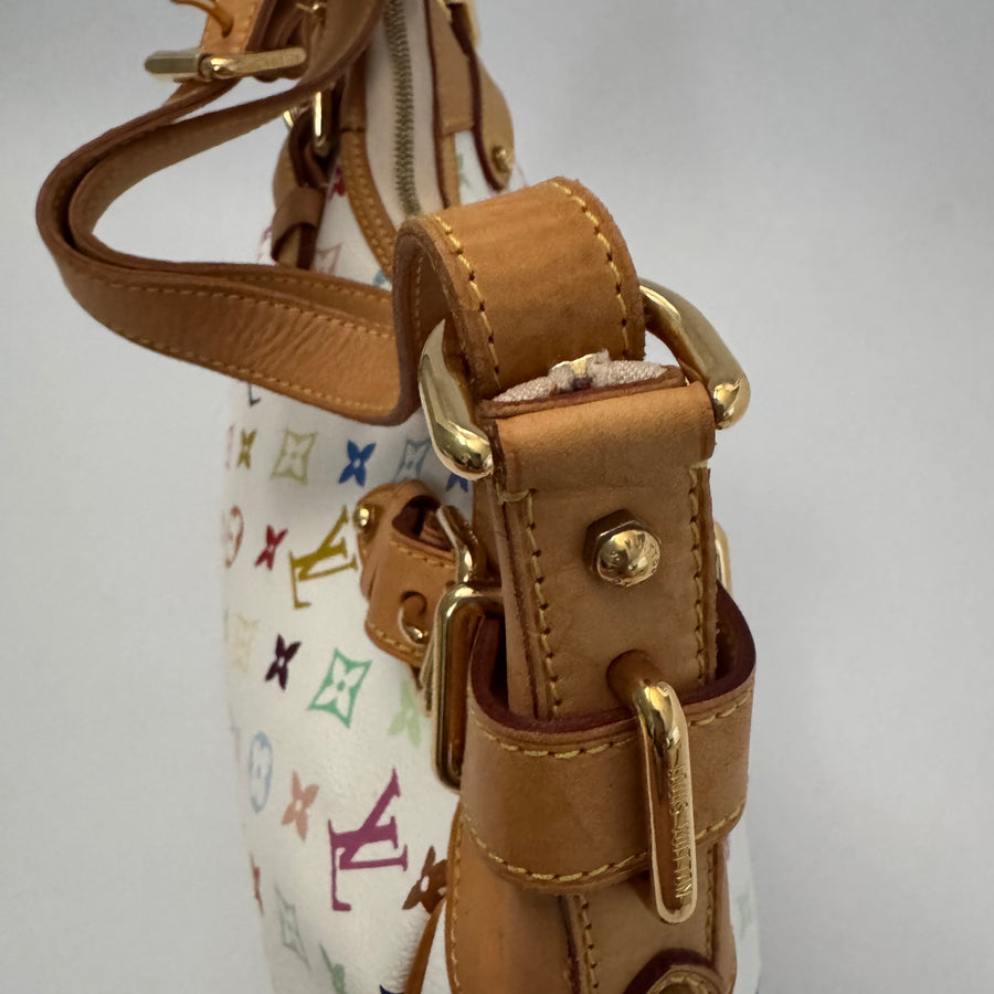 Louis Vuitton Greta White Multicolor Shoulder Bag