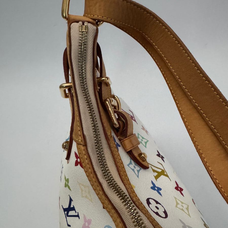 Louis Vuitton Greta White Multicolor Shoulder Bag