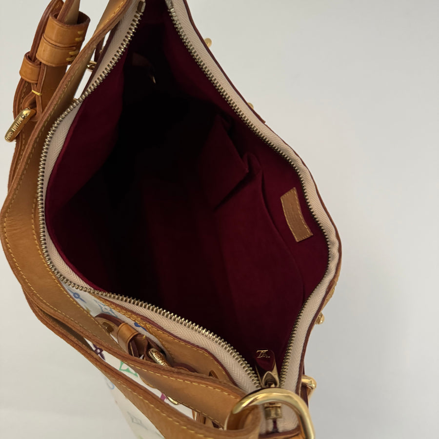 Louis Vuitton Greta White Multicolor Shoulder Bag