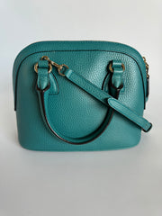 Gucci Leather Interlocking Dome Two-way Bag  - Teal