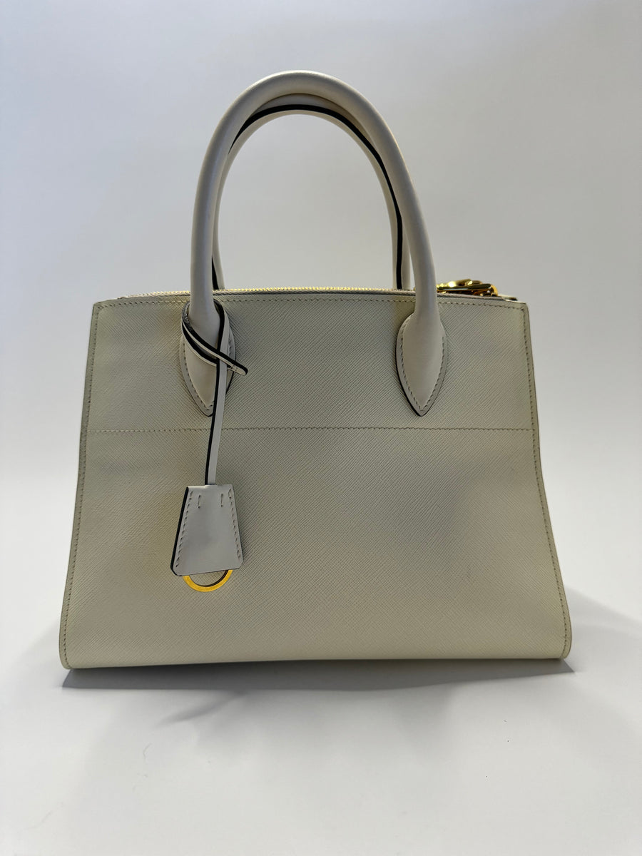 Prada Saffiano City Greche Paradigme Bag Satchel