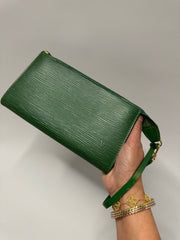 Louis Vuitton Epi Pochette Accessories Green