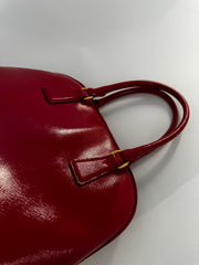 Prada Saffiano Vernice Open Promenade Tote - Rosso Medium