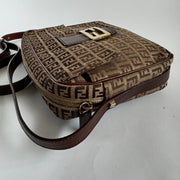 Fendi Front Pocket Camera Bag - Zucchino Canvas Medium Brown