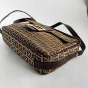 Fendi Front Pocket Camera Bag - Zucchino Canvas Medium Brown