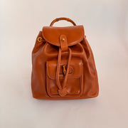 Gucci Calfskin Bamboo Mini Backpack Brown - Vintage