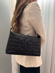 Chanel Lambskin Quilted CC Chocolate Bar Shoulder bag