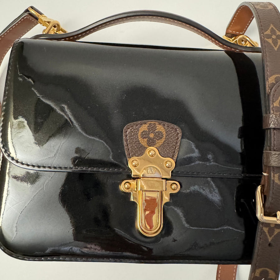 Louis Vuitton Patent Calfskin Monogram Cherrywood BB
